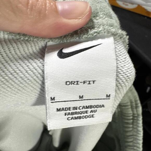 Nike pants mens medium M green dri-fit basketball loose baggy y2k 90s athletic - Picture 4 of 9